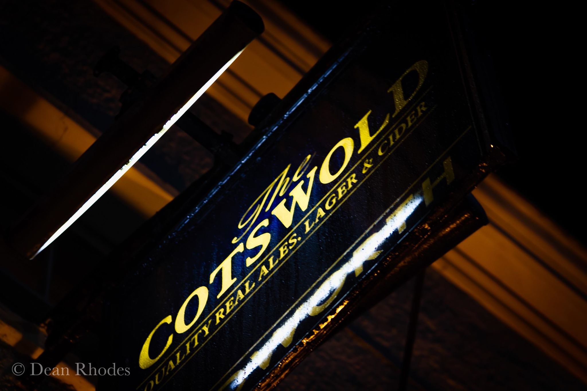 Close-up detail of the bar at The Cotswold Inn